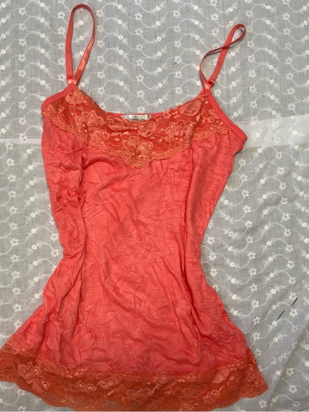 dressbarn Coral Lace-Trim Camisole